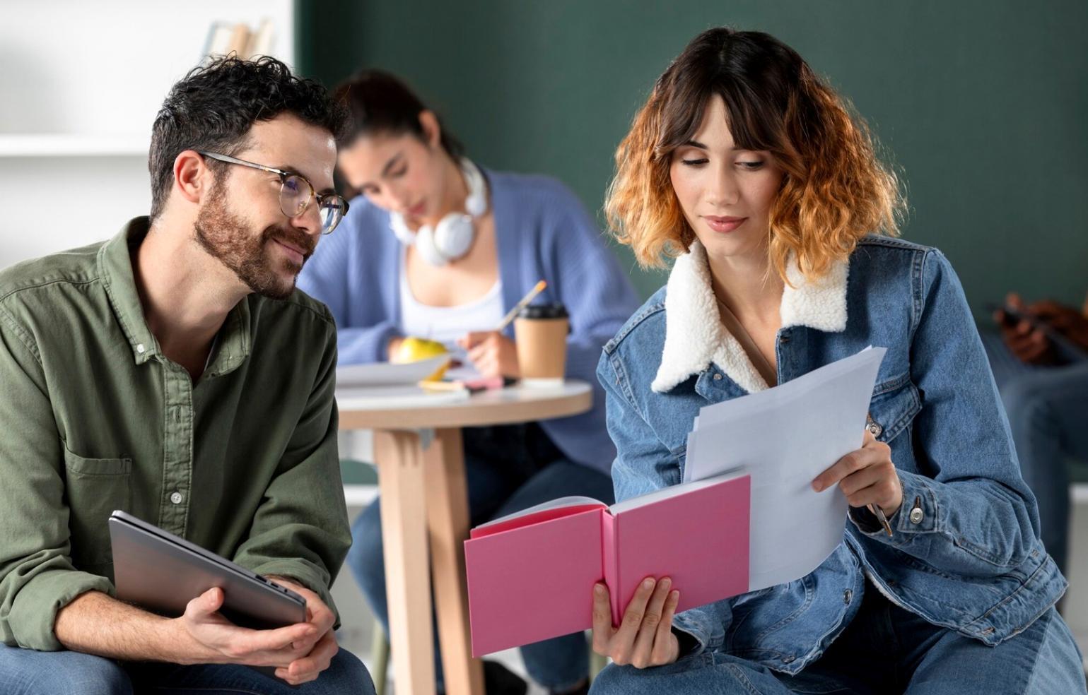 Strukturierter Arbeitsplatz für konzentriertes Fernlernen